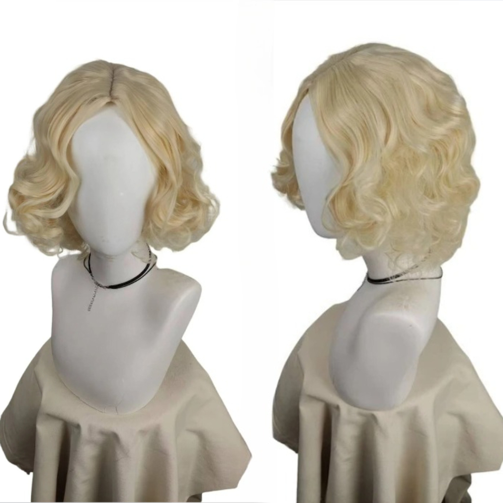 Short Platinum Blonde Curly Wi - Men'S Accessories In The 1920S 评论和价格