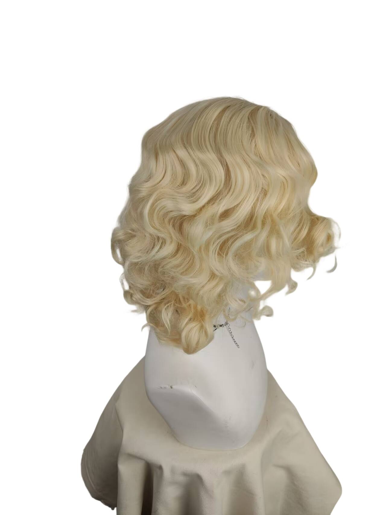 Short Platinum Blonde Curly Wi - Men'S Accessories In The 1920S 评论和价格