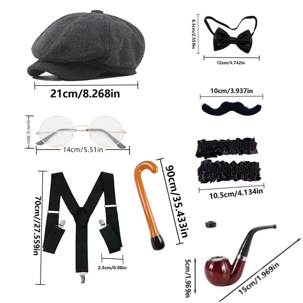 PESENAR Old Man Costume Access - Men'S Accessories In The 1920S 评论和价格